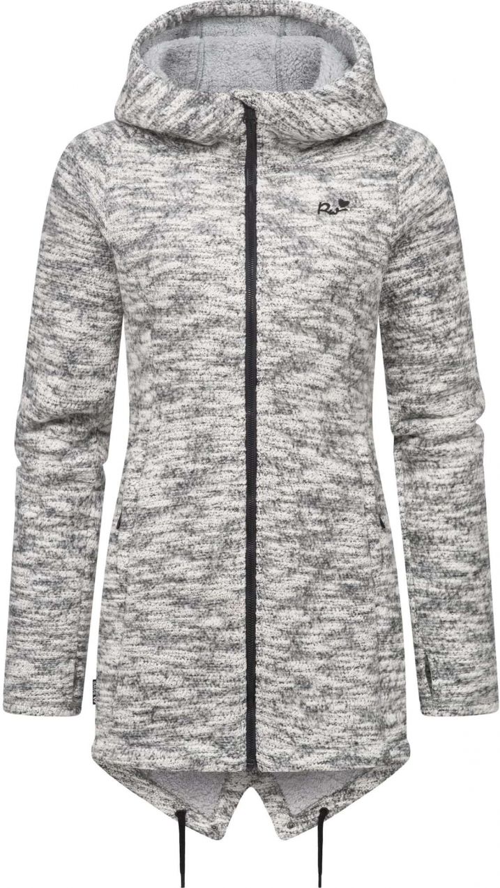 Ragwear Tepláková bunda 'Wingi'  sivá melírovaná