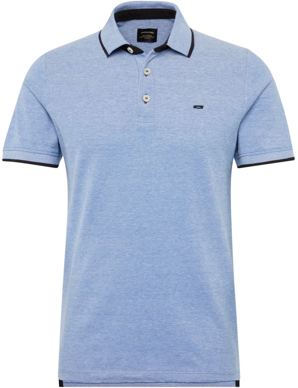 JACK & JONES Tričko 'JJPaulos'  nebesky modrá / čierna