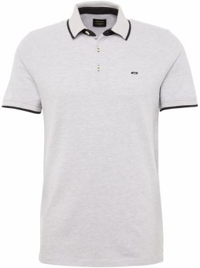 JACK & JONES Tričko 'JJPaulos'  svetlosivá / čierna
