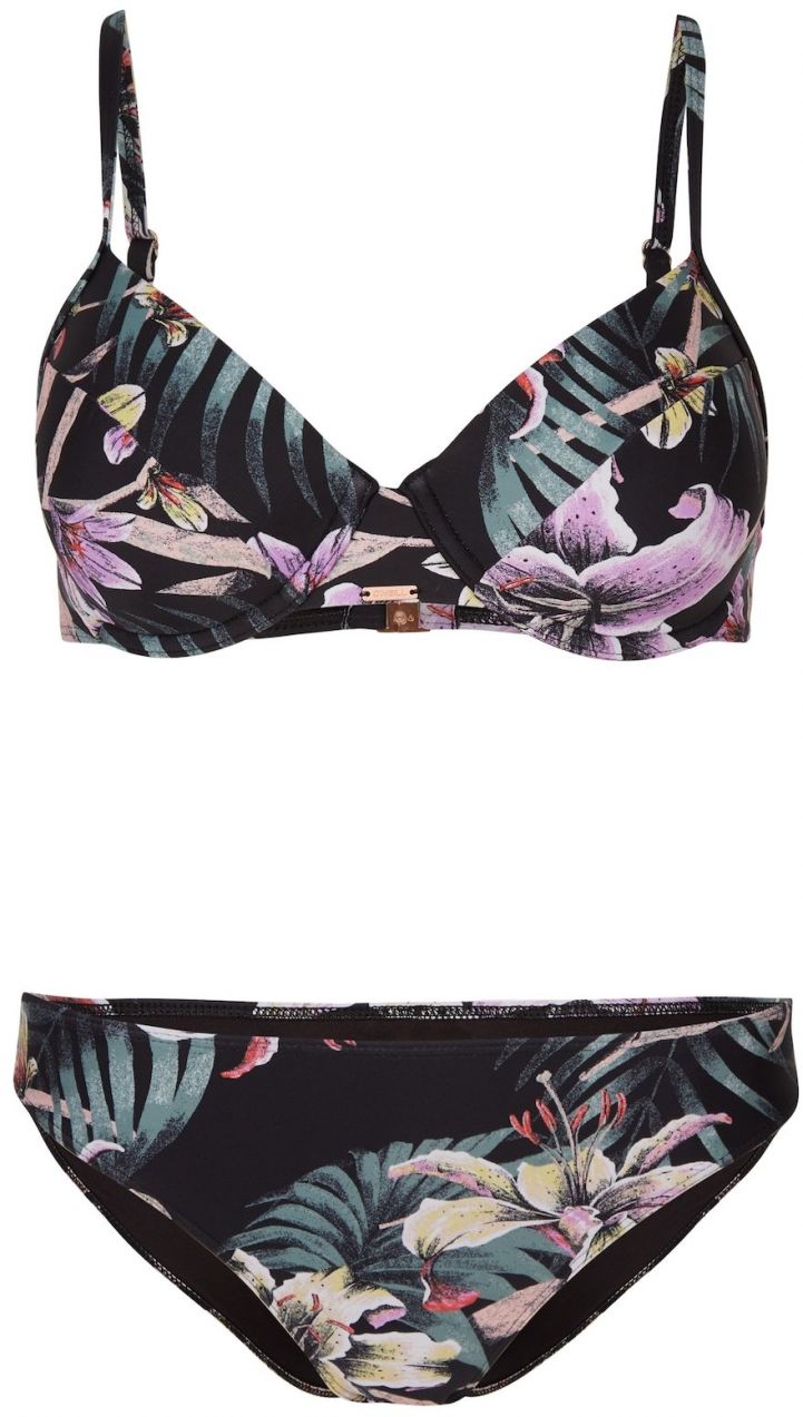 O'NEILL Bikiny 'Julia Rita'  modrozelená / orchideová / čierna
