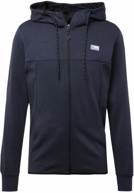 JACK & JONES Tepláková bunda 'JJAir'  tmavomodrá / biela