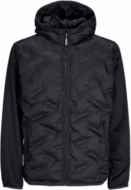 JACK & JONES Funkčná bunda 'JJHybrid'  čierna / biela