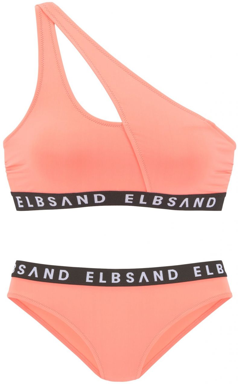 Elbsand Bikiny  pastelovo oranžová / čierna
