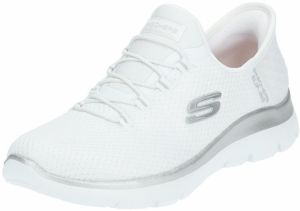 SKECHERS Nízke tenisky 'Summits- Diamond Dream'  strieborná / biela