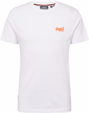 Superdry Tričko 'Essential'  oranžová / biela