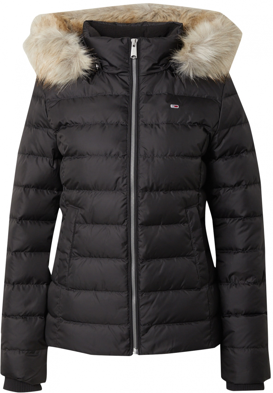 Tommy Jeans Zimná bunda  čierna