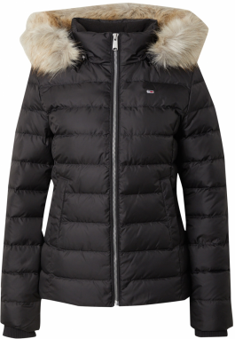 Tommy Jeans Zimná bunda  čierna