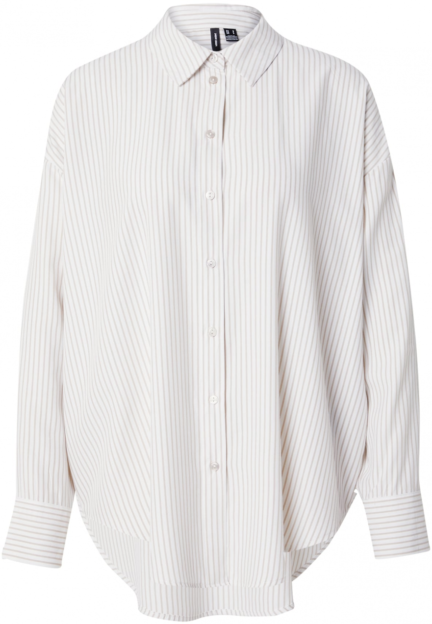 VERO MODA Blúzka 'VMNORA'  béžová / biela