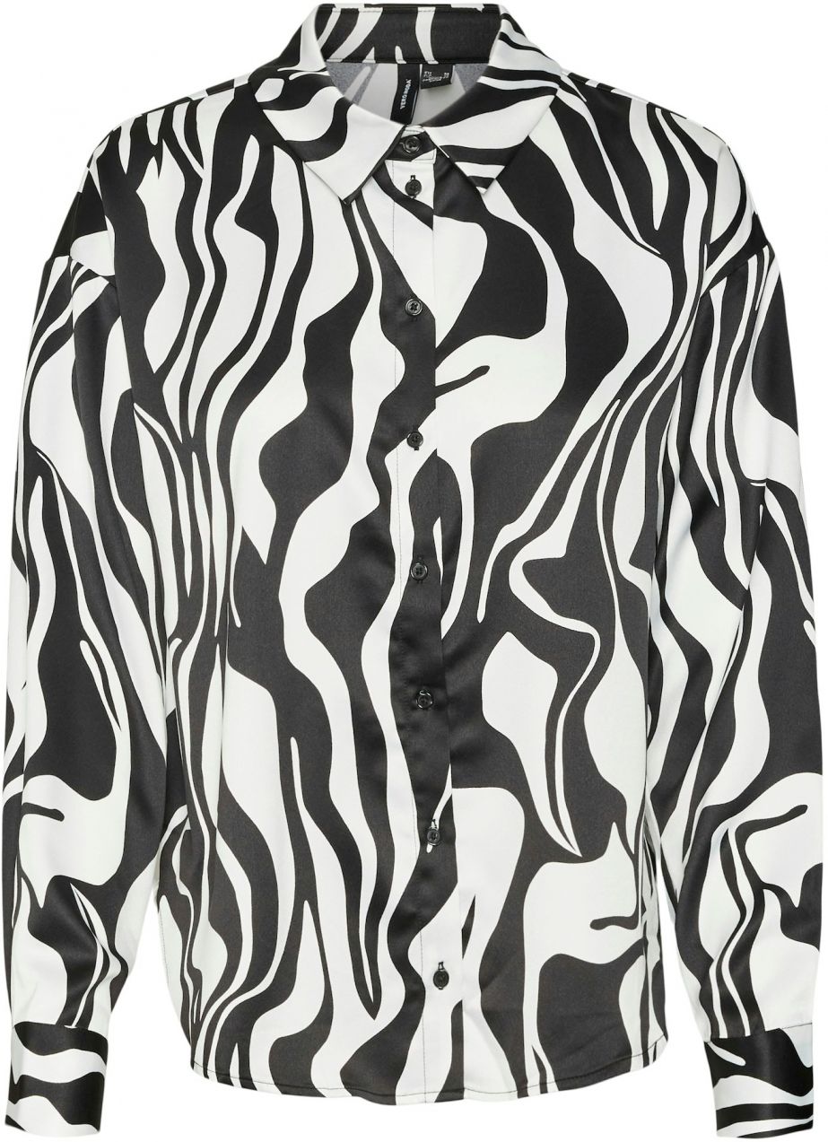 VERO MODA Blúzka 'VMMERLE'  čierna / biela
