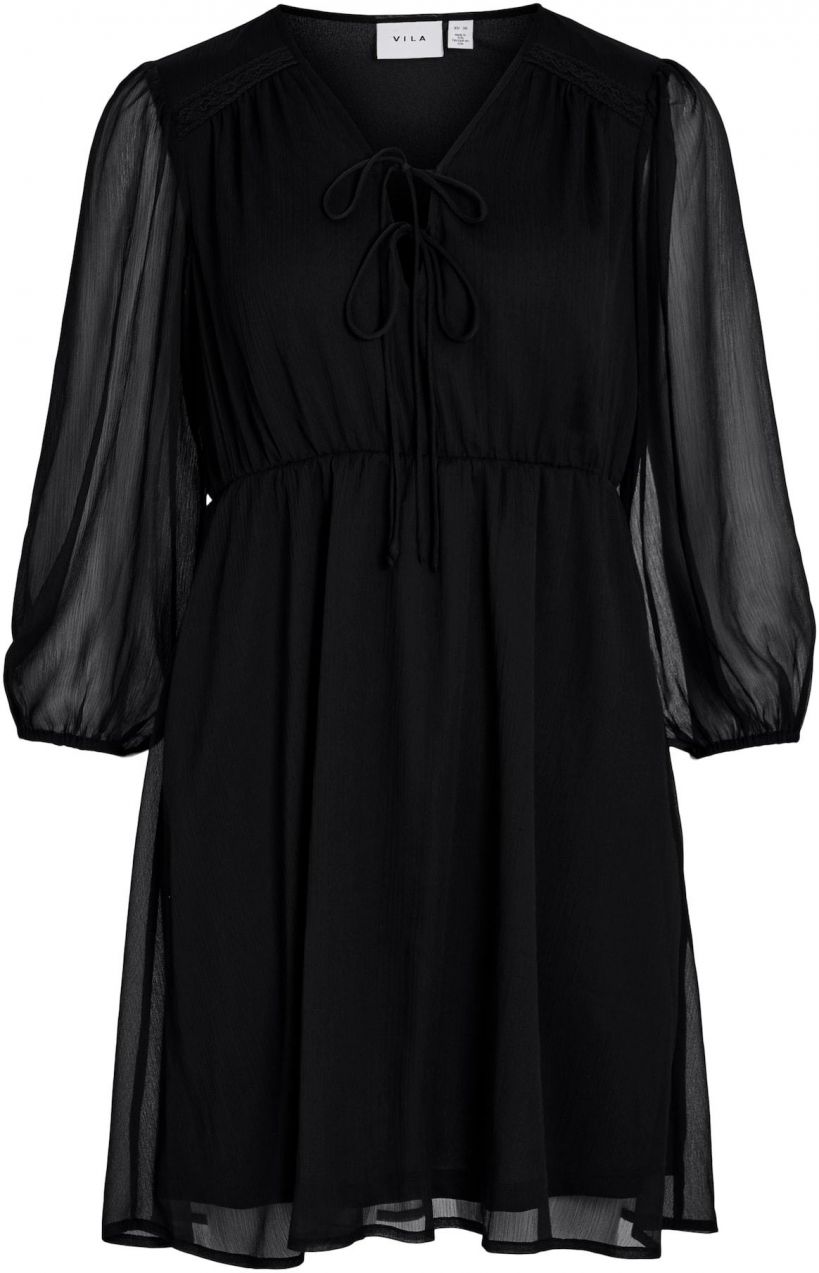 VILA Šaty  čierna