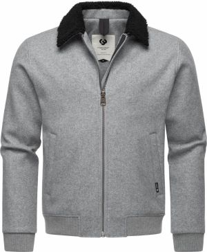 Ragwear Zimná bunda 'Sivval Felt'  sivá melírovaná / čierna