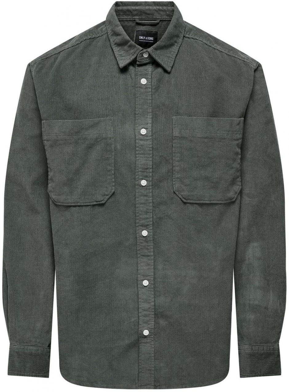 Only & Sons Košeľa 'ONSAlp'  tmavosivá
