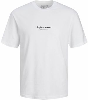 JACK & JONES Tričko 'JORVesterbro'  čierna / biela