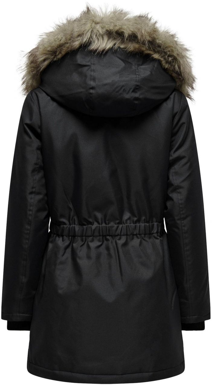 ONLY Zimná parka 'ONLIris'  béžová / sivá / čierna