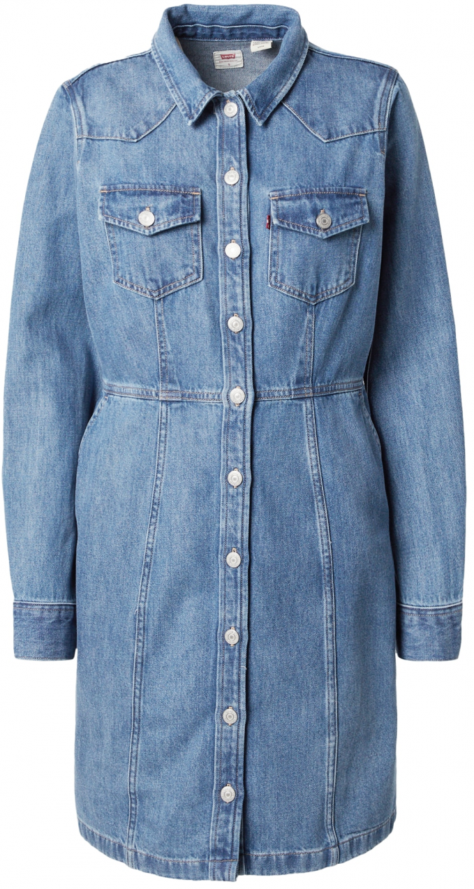 LEVI'S ® Košeľové šaty 'Flynn Western'  modrá denim