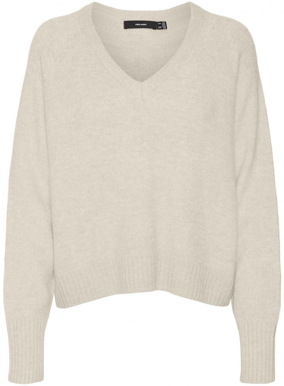 VERO MODA Sveter 'VMELLYLEFILE'  béžová