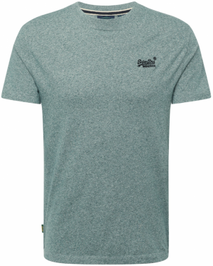 Superdry Tričko 'Essential'  zelená melírovaná