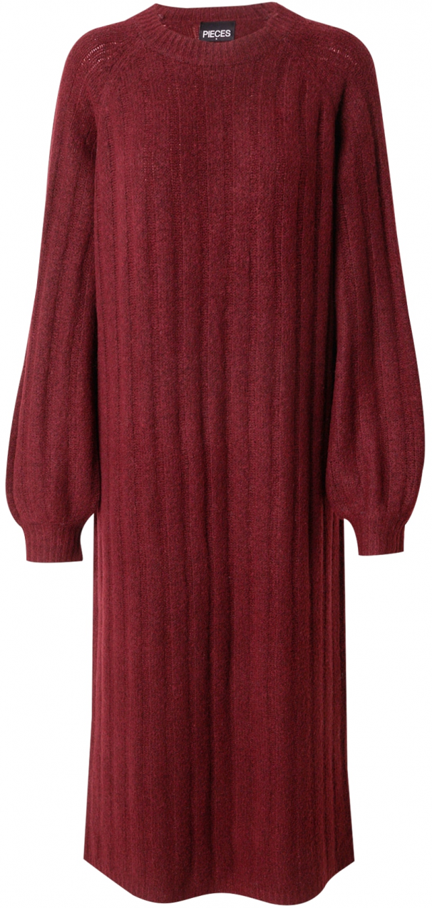 PIECES Pletené šaty 'PCMAGGY'  karmínovo červená