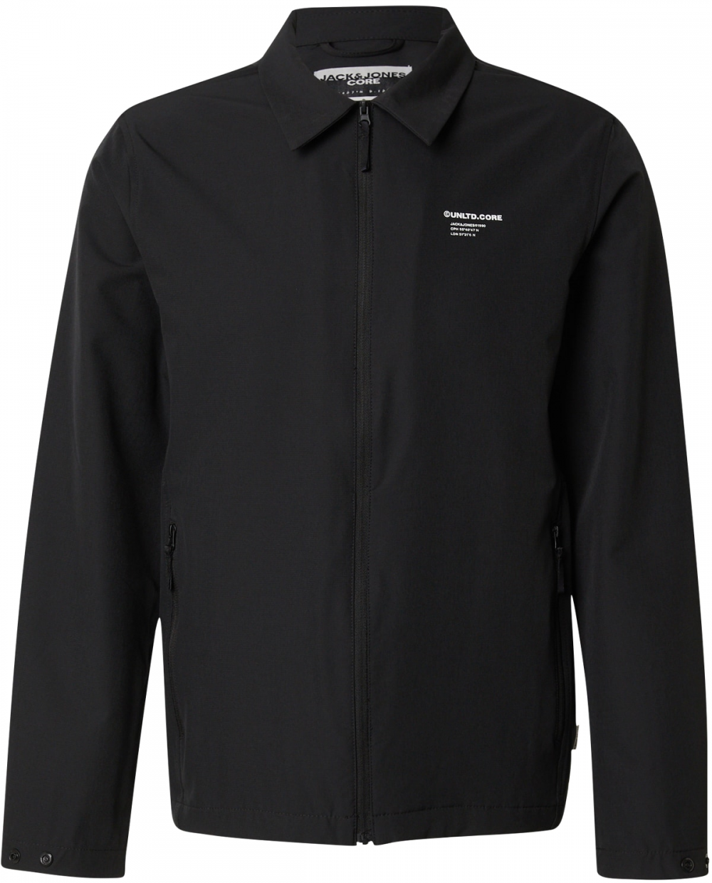JACK & JONES Prechodná bunda 'JCOAERO'  čierna / biela