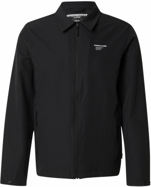 JACK & JONES Prechodná bunda 'JCOAERO'  čierna / biela