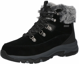 SKECHERS Šnurovacie členkové čižmy 'TREGO'  sivá / čierna