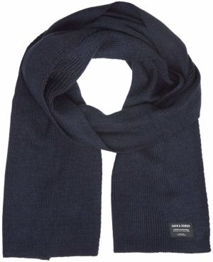 JACK & JONES Šál 'JACDna'  námornícka modrá / biela