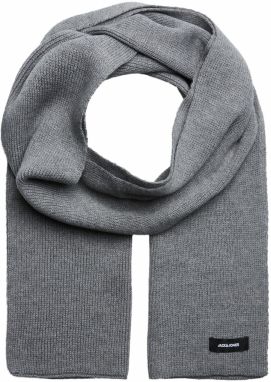 JACK & JONES Šál 'DNA'  tmavosivá / čierna / biela