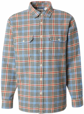 LEVI'S ® Košeľa 'JACKSONWORKER'  béžová / svetlomodrá / zelená / červená