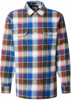 LEVI'S ® Košeľa 'JACKSONWORKER'  kráľovská modrá / olivová / červená / biela