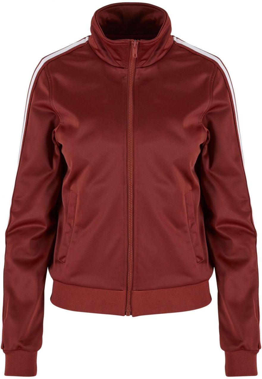Urban Classics Prechodná bunda  hrdzavo červená / biela