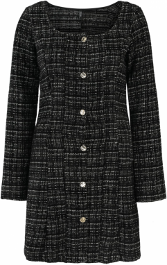 Vero Moda Tall Šaty 'VMCLEVER'  čierna / biela