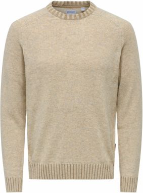 Only & Sons Sveter  béžová melírovaná
