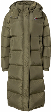 Tommy Jeans Zimný kabát 'Alaska'  tmavozelená