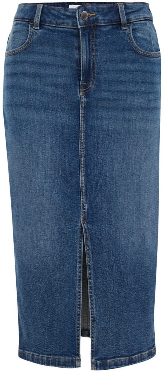 WE Fashion Sukňa  modrá denim
