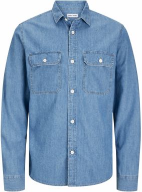 JACK & JONES Košeľa 'JJETravis'  modrá denim