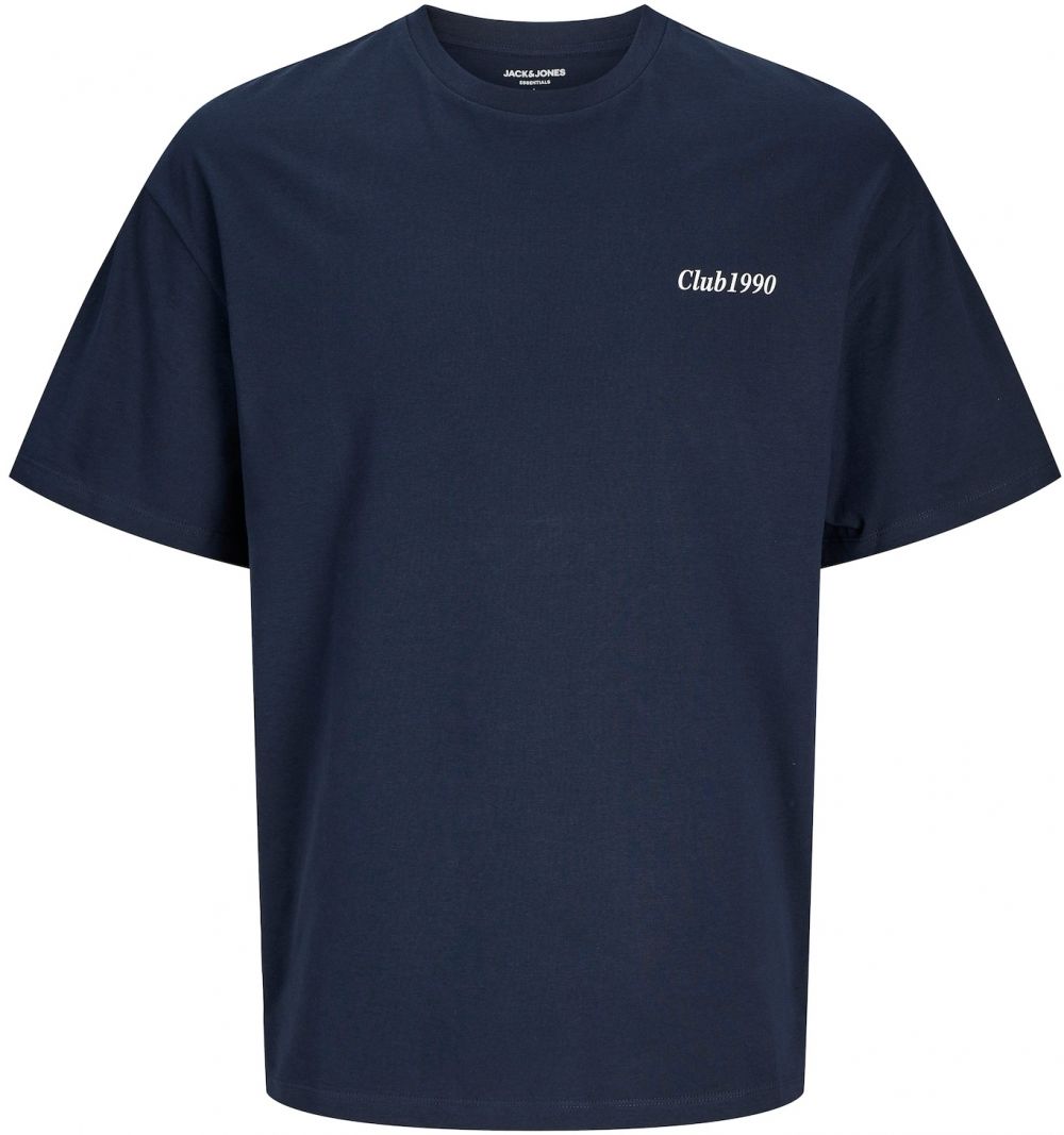 JACK & JONES Tričko 'JJEBradley'  tmavomodrá / svetločervená / biela