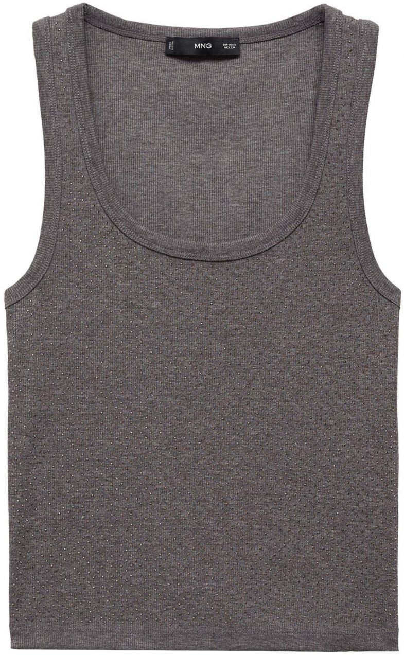 MANGO Top 'XLINDSAY'  tmavosivá