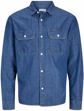 JACK & JONES Košeľa 'JJETravis'  modrá denim
