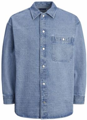 JACK & JONES Košeľa 'JORSantorini'  modrá denim