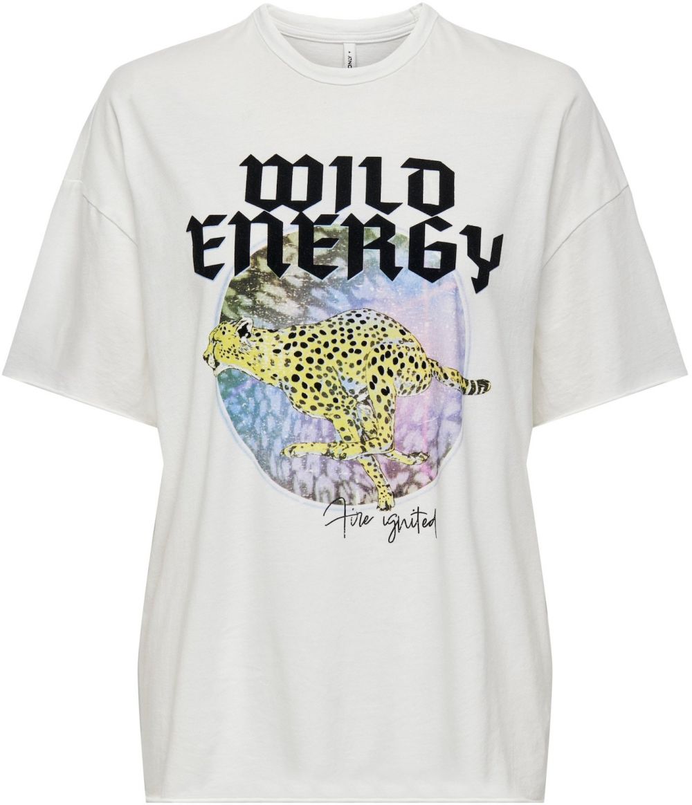 ONLY Tričko 'ONLLUCY'  žltá / orgovánová / čierna / biela