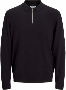JACK & JONES Sveter 'JJEEmil'  čierna