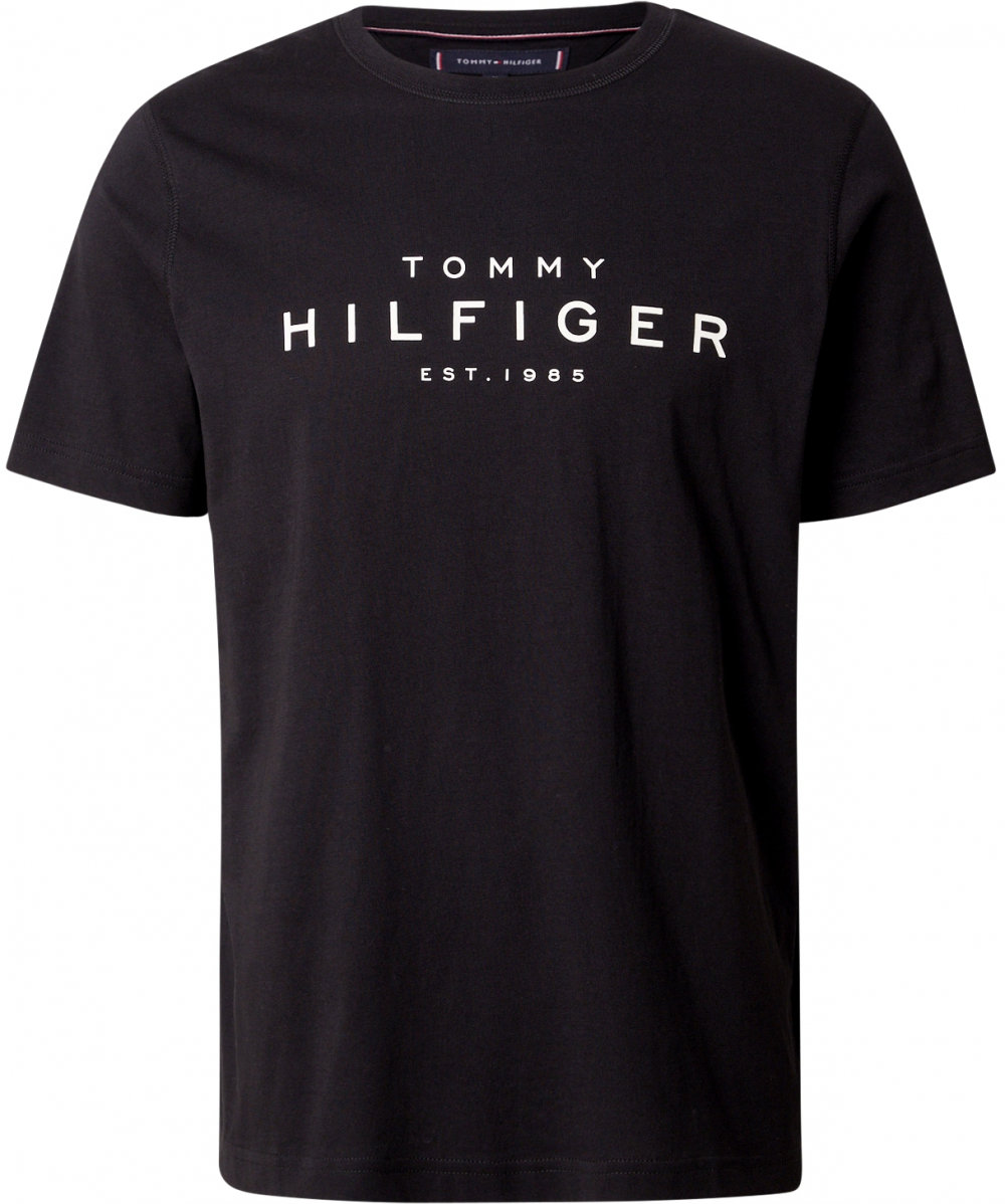 TOMMY HILFIGER Tričko  čierna / biela