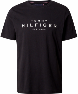 TOMMY HILFIGER Tričko  čierna / biela