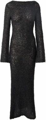 TOPSHOP Pletené šaty  čierna