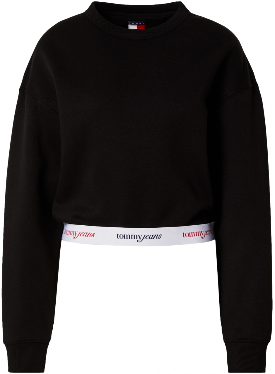 Tommy Jeans Mikina  čierna