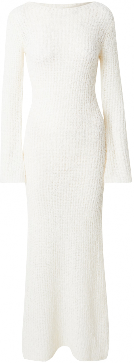 TOPSHOP Pletené šaty  slonová kosť