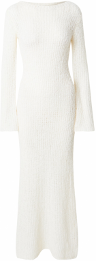 TOPSHOP Pletené šaty  slonová kosť