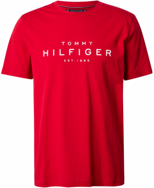 TOMMY HILFIGER Tričko  červená / biela