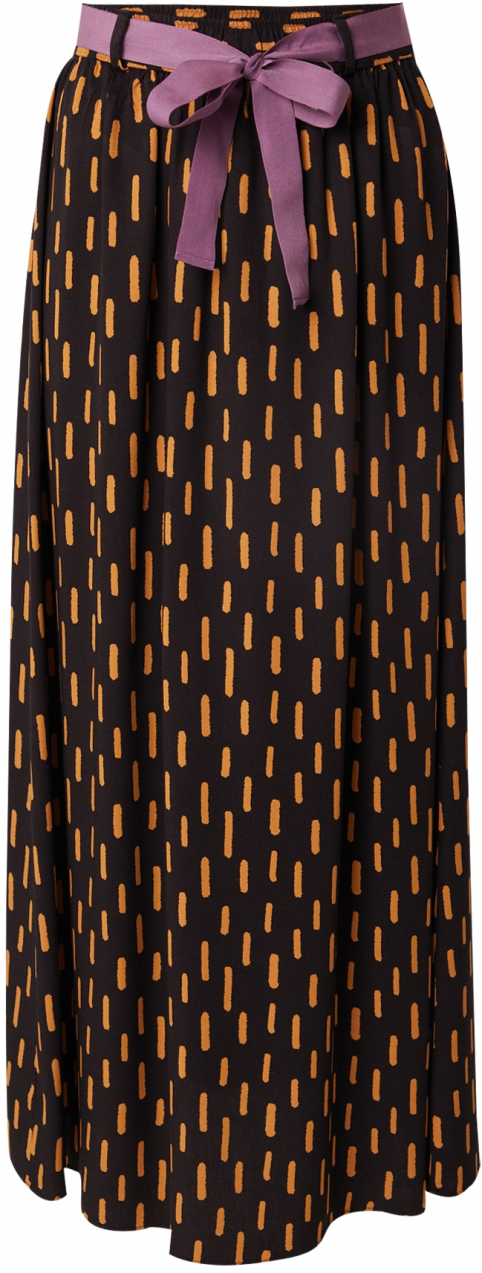 Brava Fabrics Sukňa  zlatá žltá / orgovánová / čierna