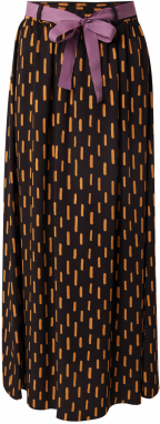 Brava Fabrics Sukňa  zlatá žltá / orgovánová / čierna